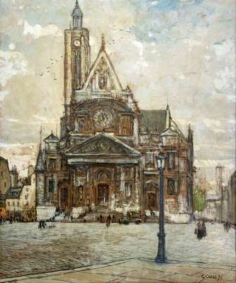 La chiesa di Sant Genevieve a Parigi ° - Chini Galileo